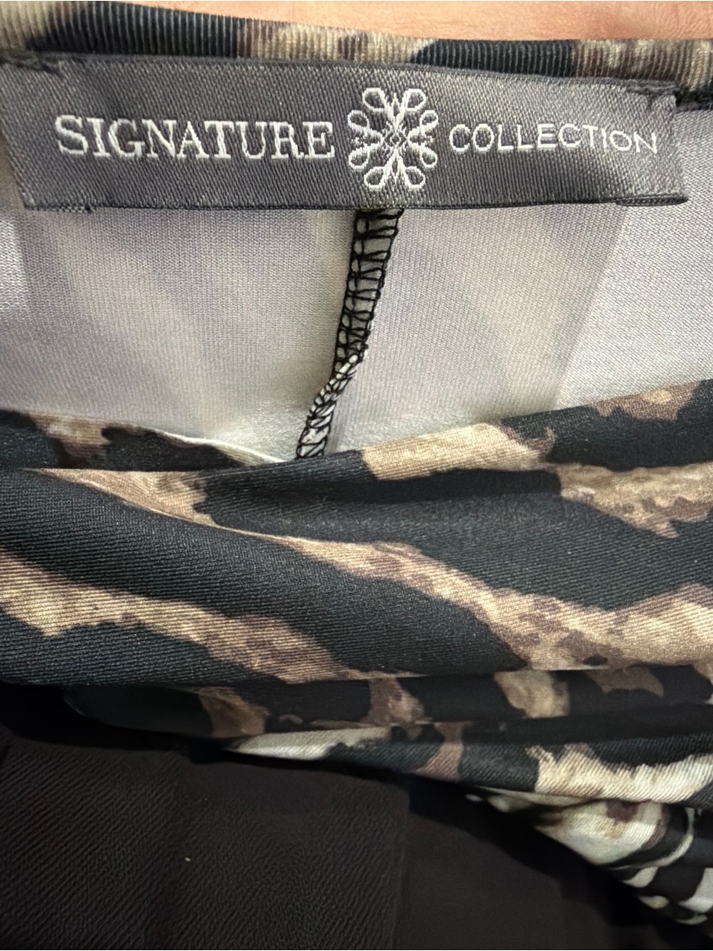 Signature Collection Plus Size 20 Animal Print Dress Leopard Tiger Gold Buckle S